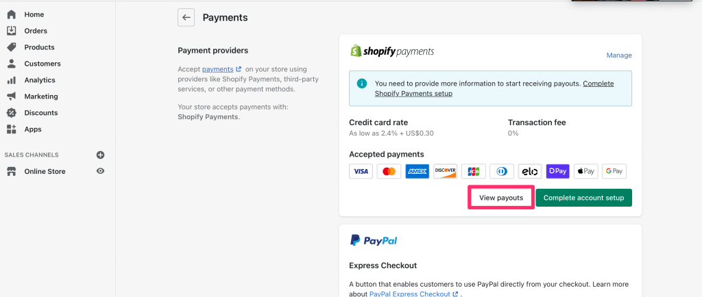 Shopify payments: User-Friendly Setup