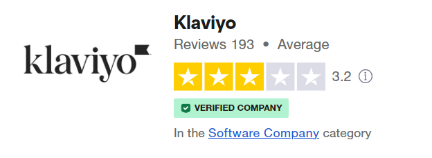 Klaviyo reviews from Trustpilot