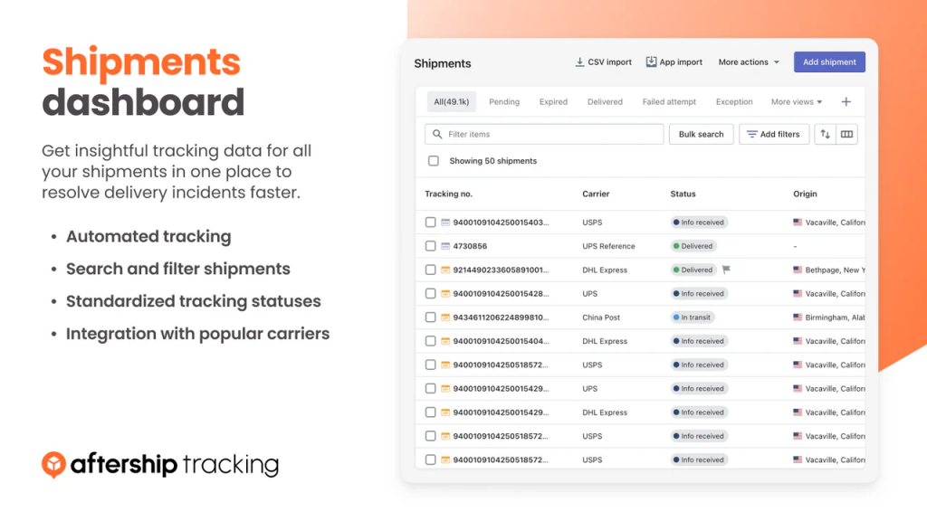 AfterShip Order Tracking