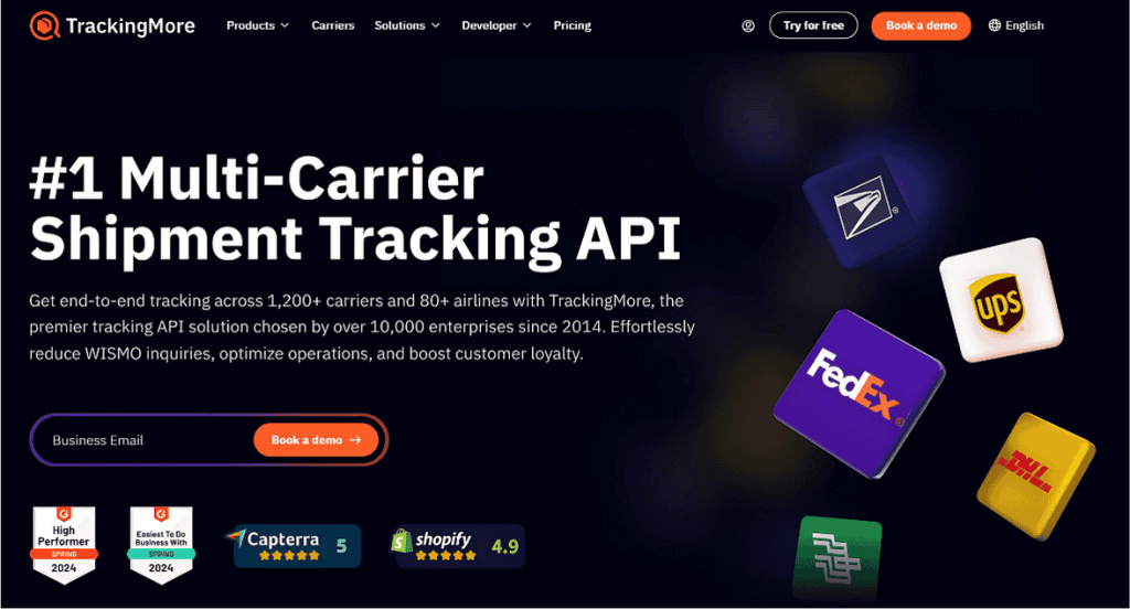 Aftership alternative: TrackingMore