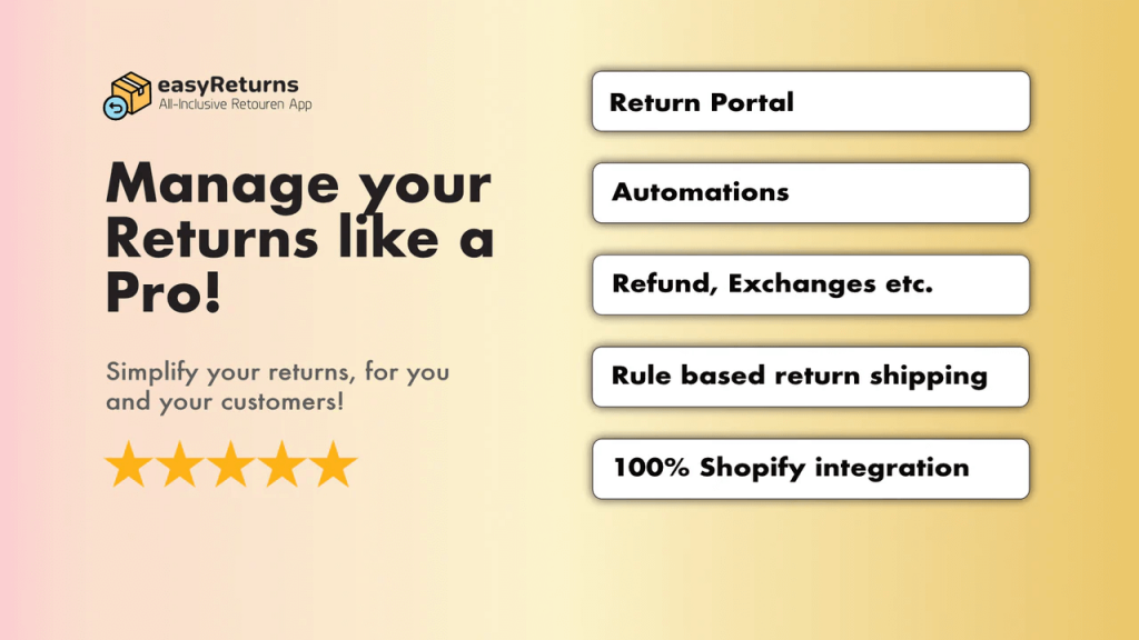 easyReturns Pricing